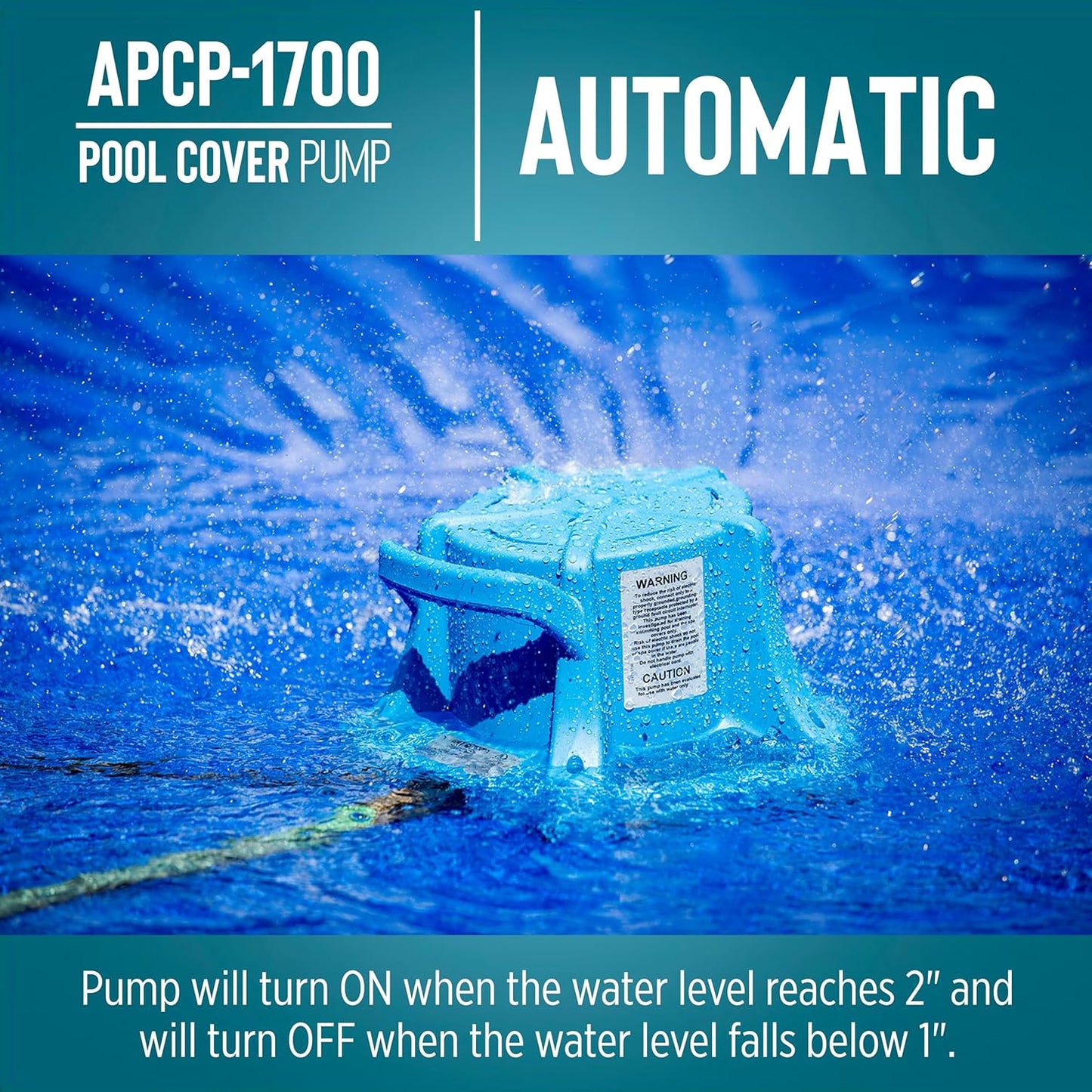 Automatic Pool Cover Pump - Little Giant APCP-1700 – 1/3 HP Submersible