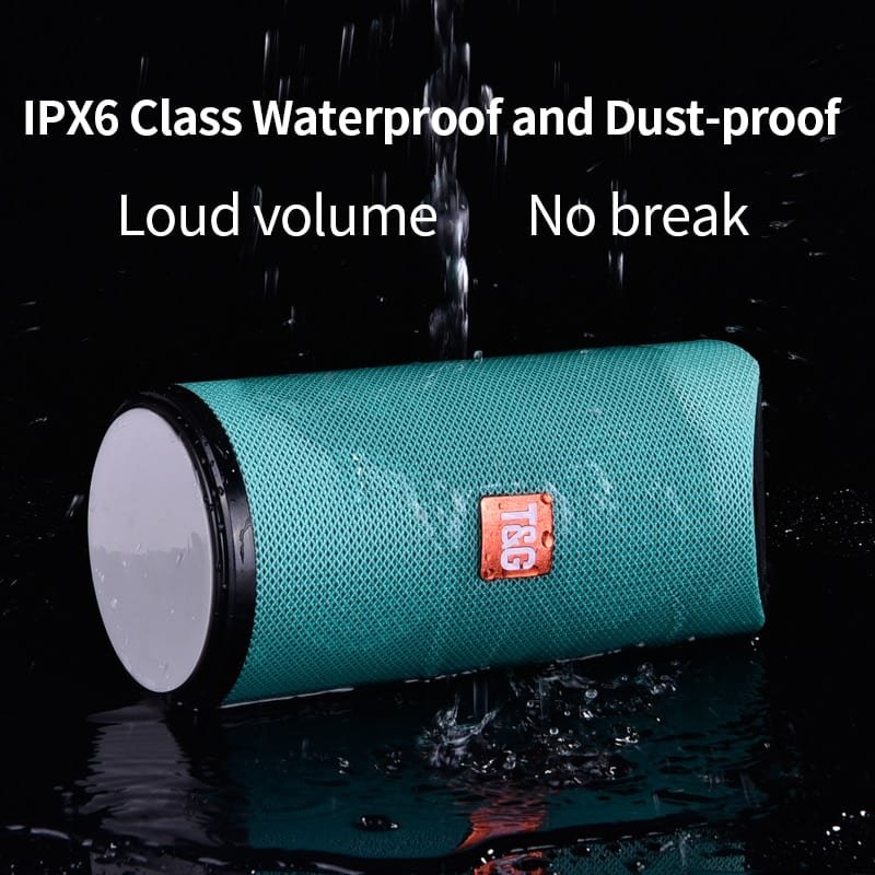 Portable Waterproof Bluetooth Speaker – Wireless Outdoor Sound with FM Radio, USB & Micro SD Support
