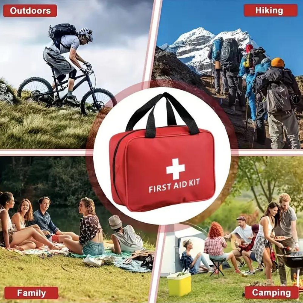 173-Piece Outdoor First Aid Kit – Portable Emergency Survival Bag for Hiking, Camping, Travel, and Home Safety